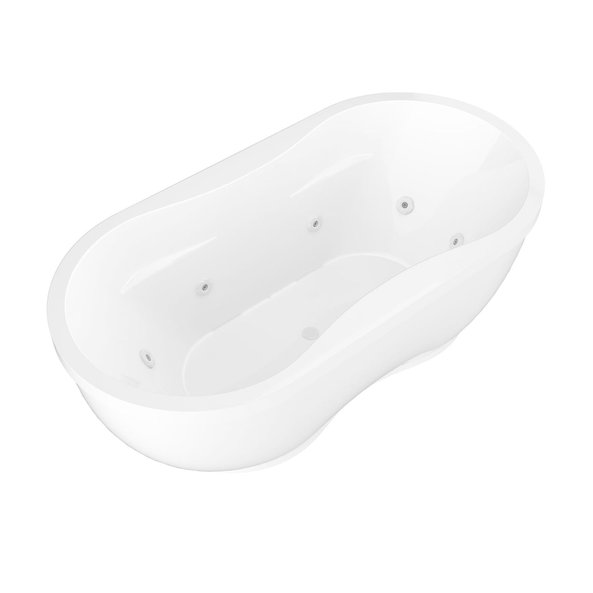 Atlantis Whirlpools Embrace 34 x 71 Oval Freestanding Bathtub 3471A