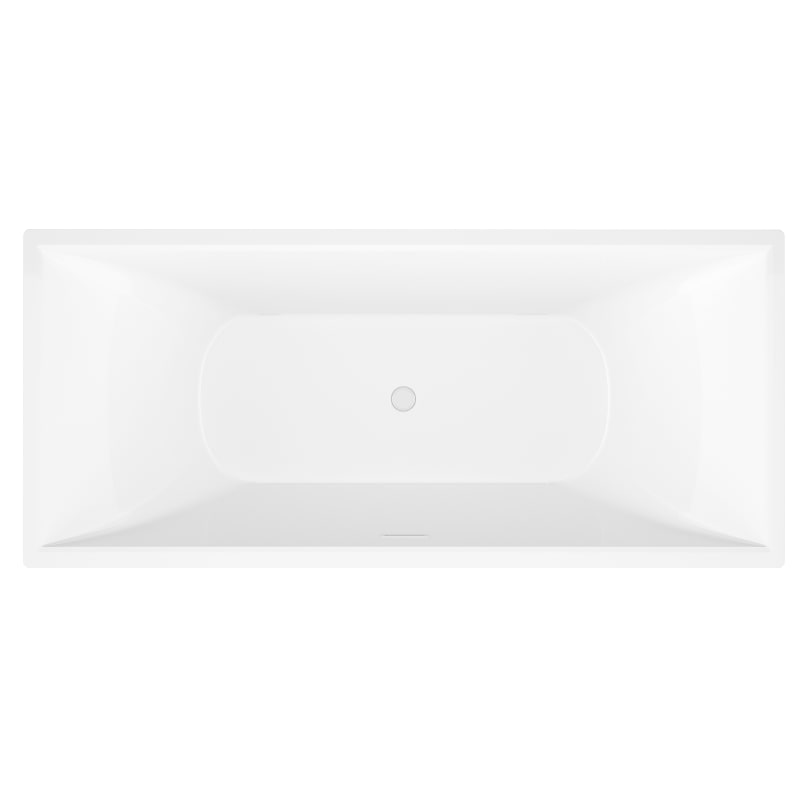 Atlantis Whirlpools Gulf 32 x 71 Freestanding One Piece Soaker Tub with Center Drain 3271G