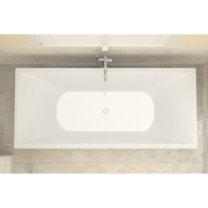 Atlantis Whirlpools Gulf 32 x 71 Freestanding One Piece Soaker Tub with Center Drain 3271G