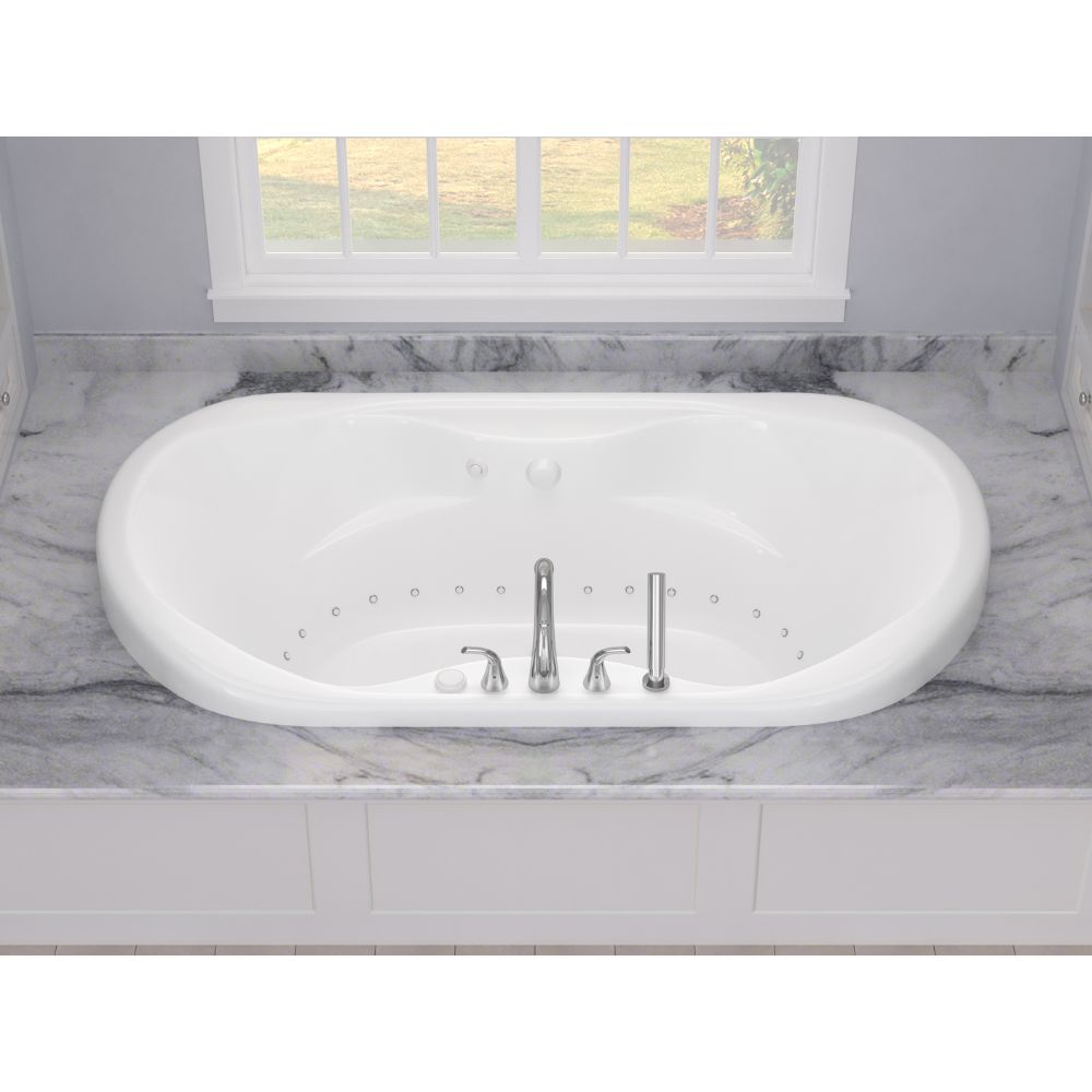 Atlantis Whirlpools Indulgence 41 x 70 Oval Air Jetted Bathtub 4170IA