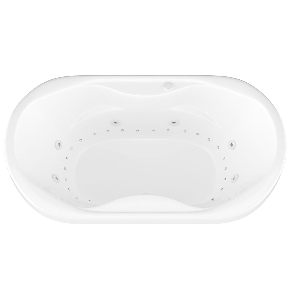 Atlantis Whirlpools Indulgence 41 x 70 Oval Jetted Bathtub 4170I