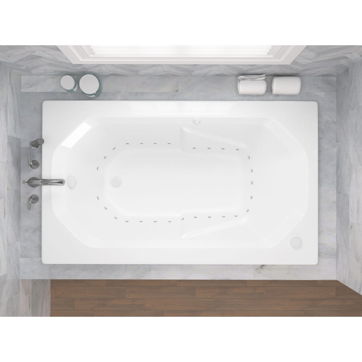 Atlantis Whirlpools Mirage 36 x 60 Rectangular Bathtub 3660M