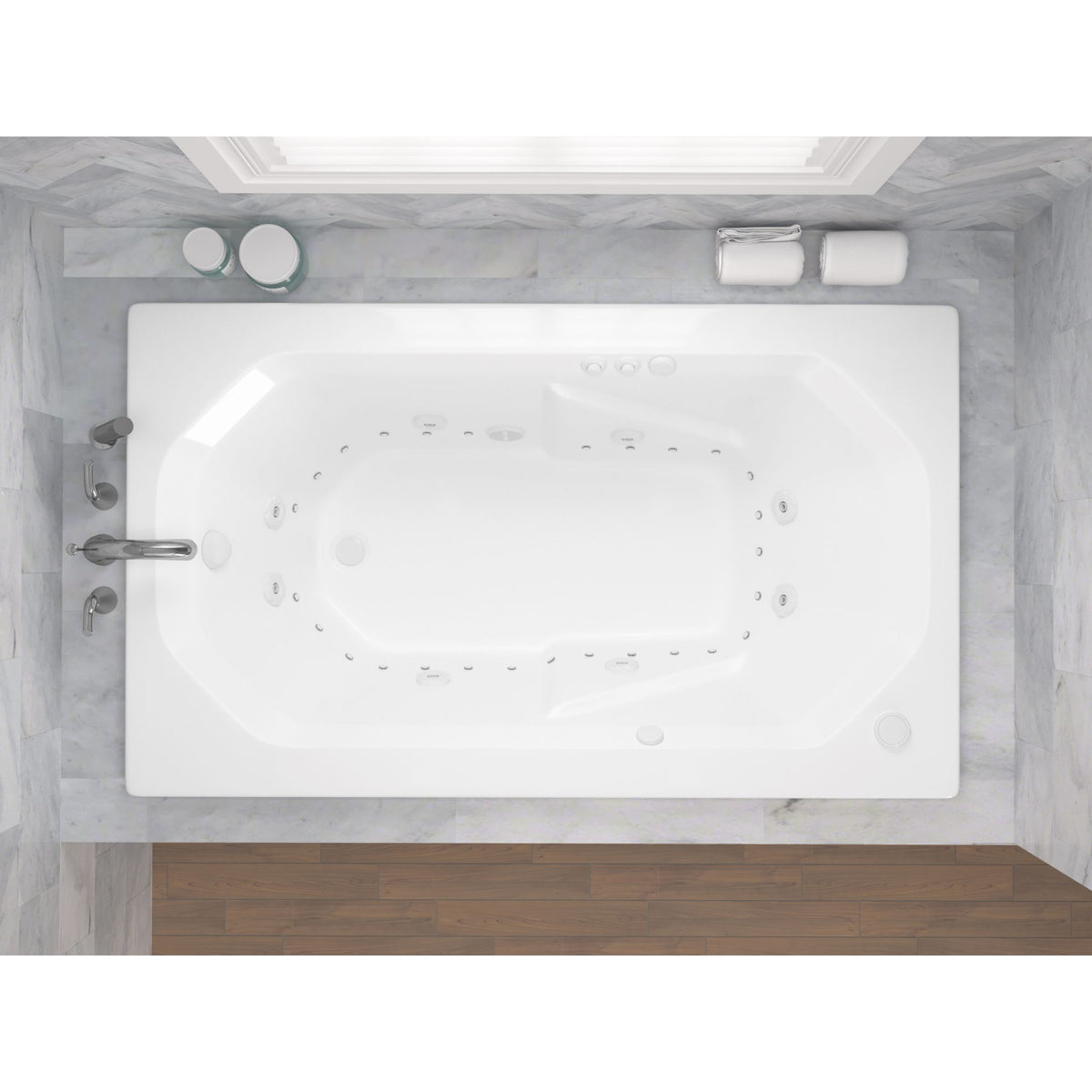 Atlantis Whirlpools Mirage 36 x 60 Rectangular Bathtub 3660M