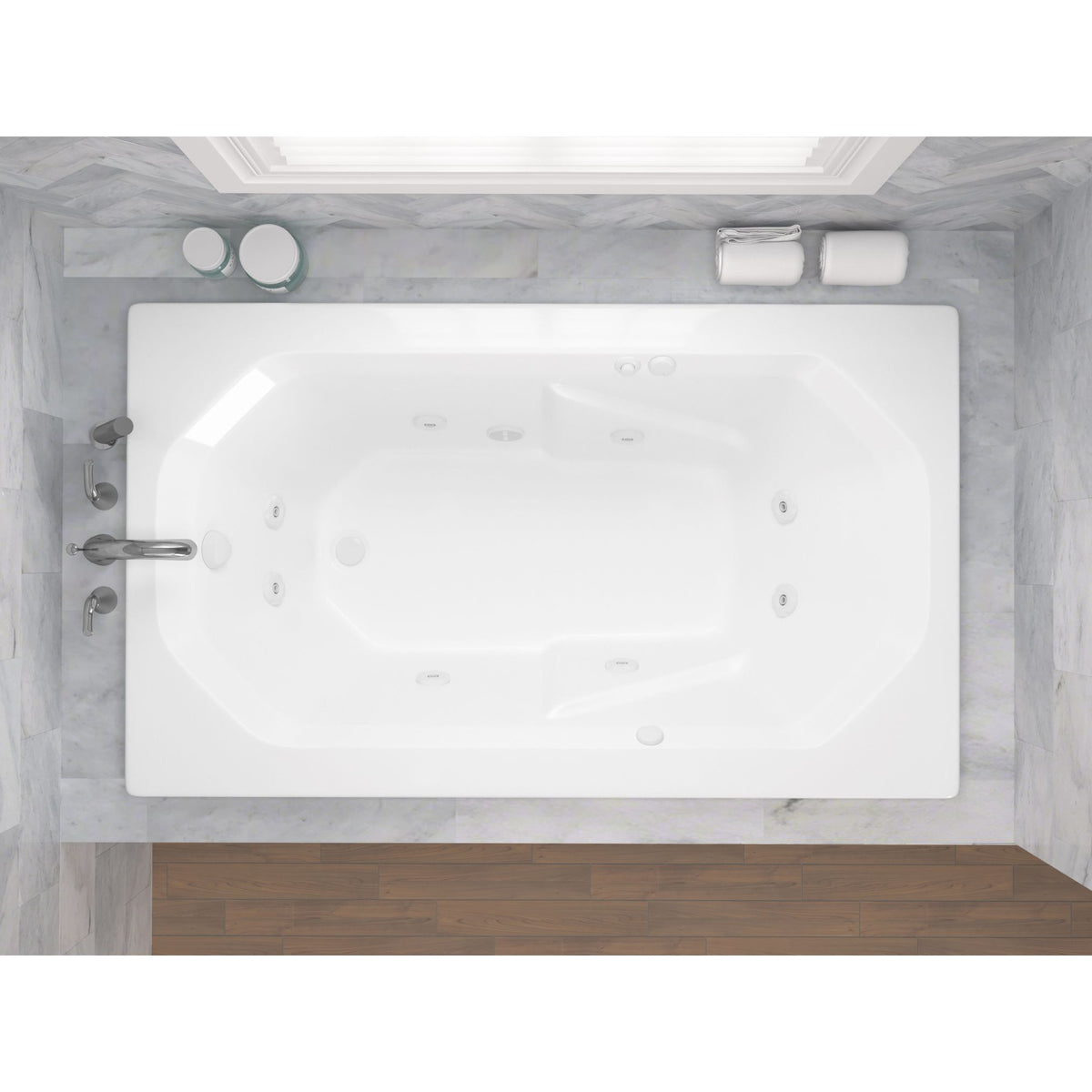 Atlantis Whirlpools Mirage 36 x 60 Rectangular Bathtub 3660M