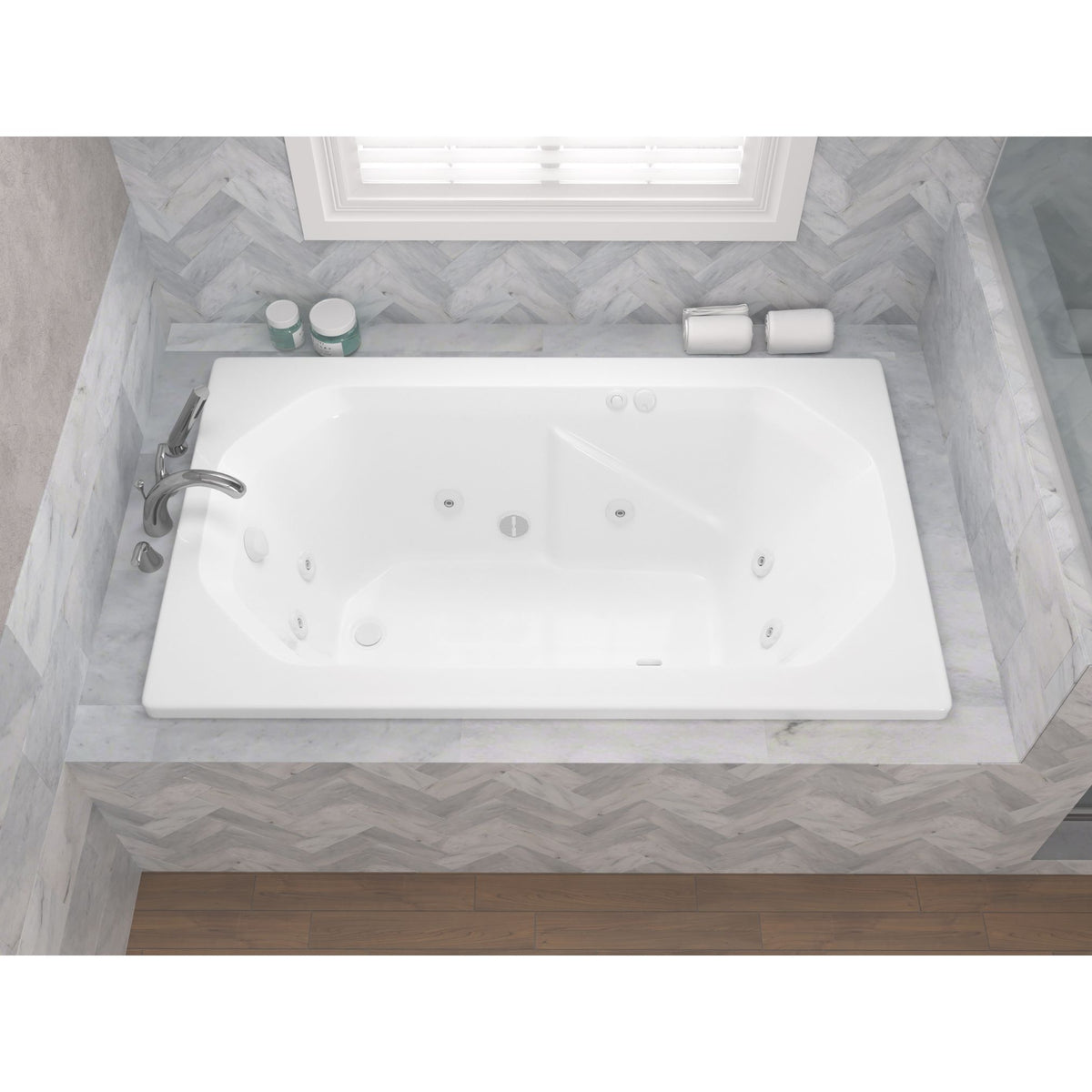 Atlantis Whirlpools Mirage 36 x 60 Rectangular Bathtub 3660M