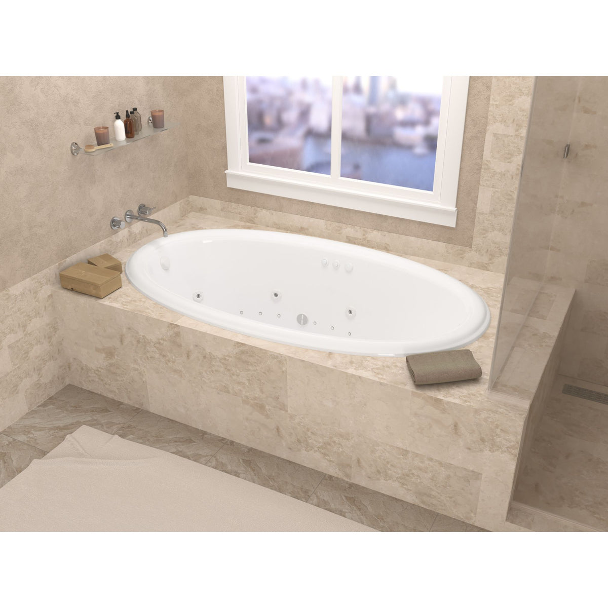 Atlantis Whirlpools Petite 36 x 60 Oval Bathtub 3660P