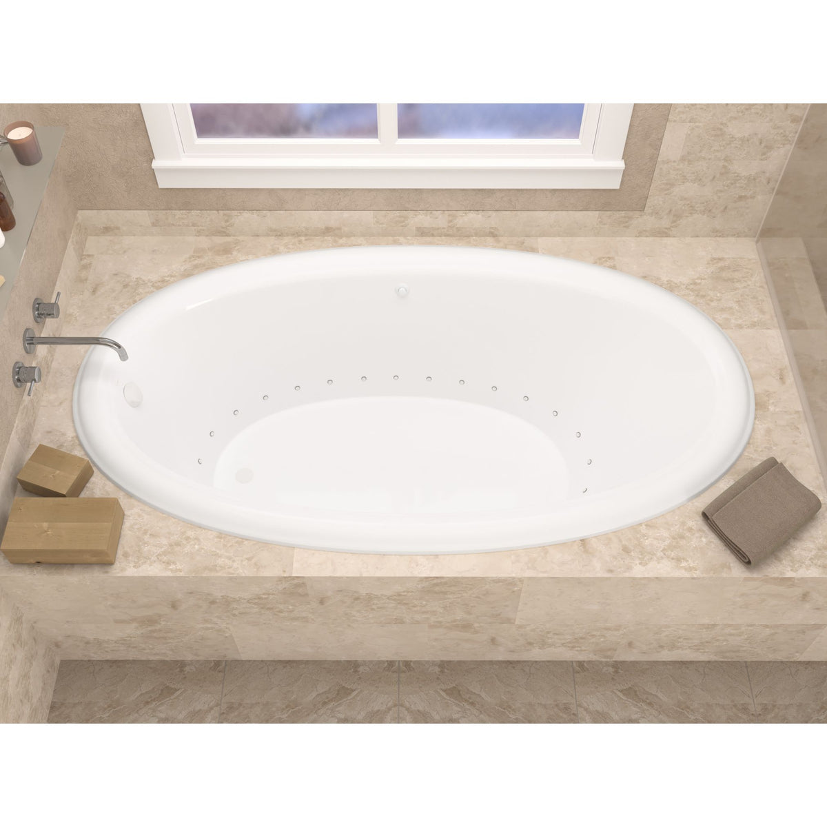 Atlantis Whirlpools Petite 42 x 70 Oval Bathtub 4270P