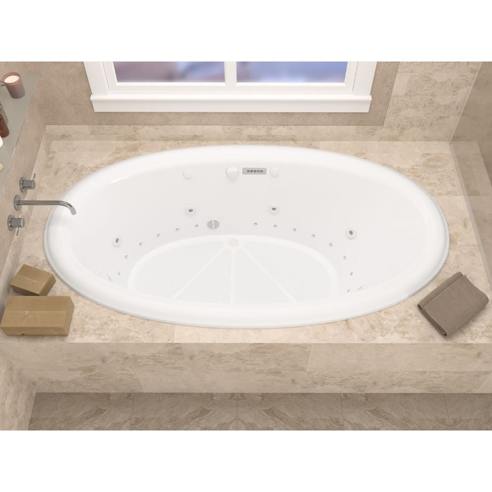 Atlantis Whirlpools Petite 44 x 78 Oval Bathtub 4478PCA