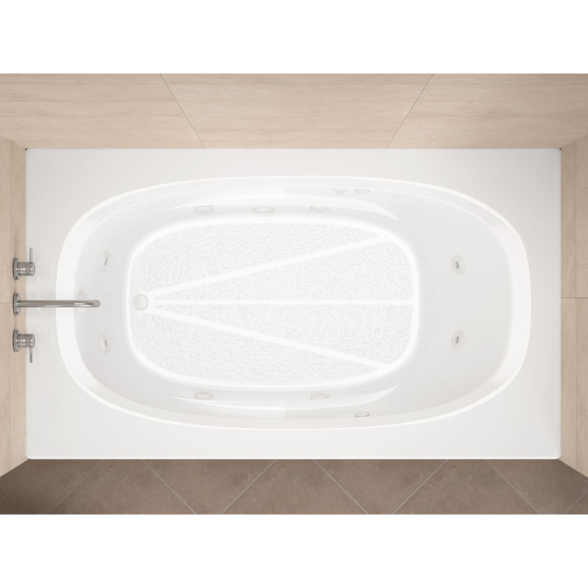 Atlantis Whirlpools Polaris 36 x 72 Rectangular Bathtub 3672P