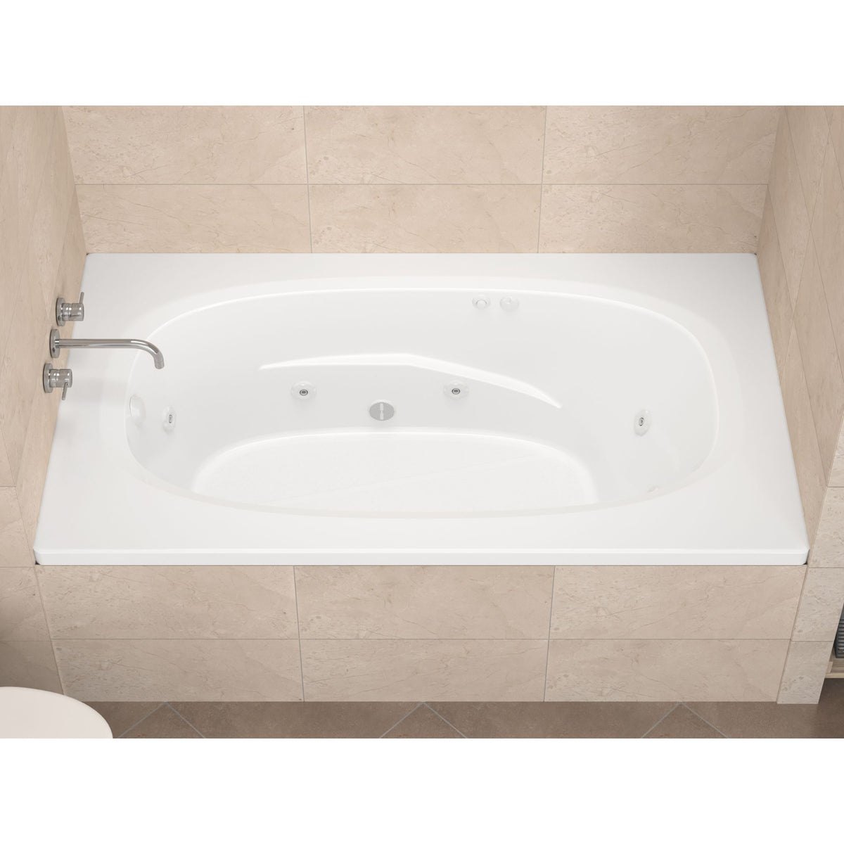 Atlantis Whirlpools Polaris 36 x 72 Rectangular Bathtub 3672P
