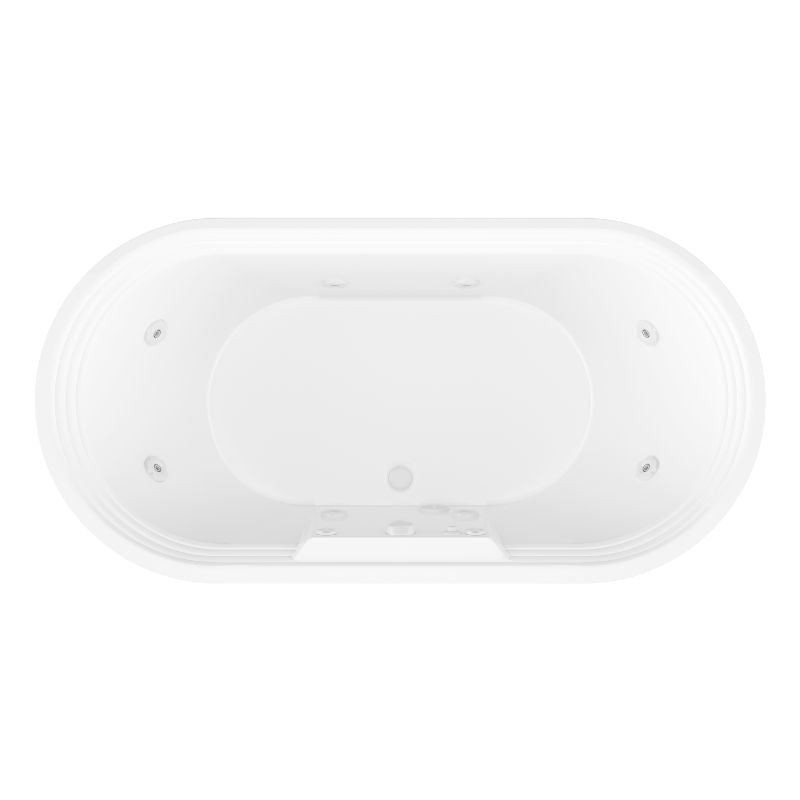 Atlantis Whirlpools Royale 34 x 67 Oval Freestanding Bathtub 3467R