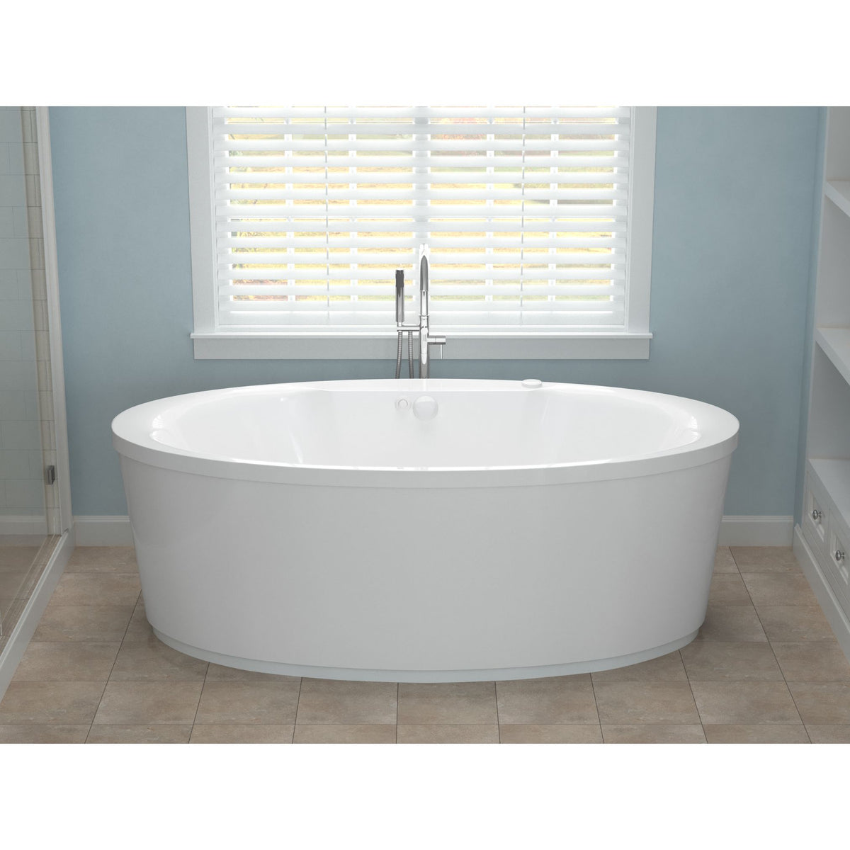 Atlantis Whirlpools Suisse 34 x 68 Oval Freestanding Bathtub 3468S