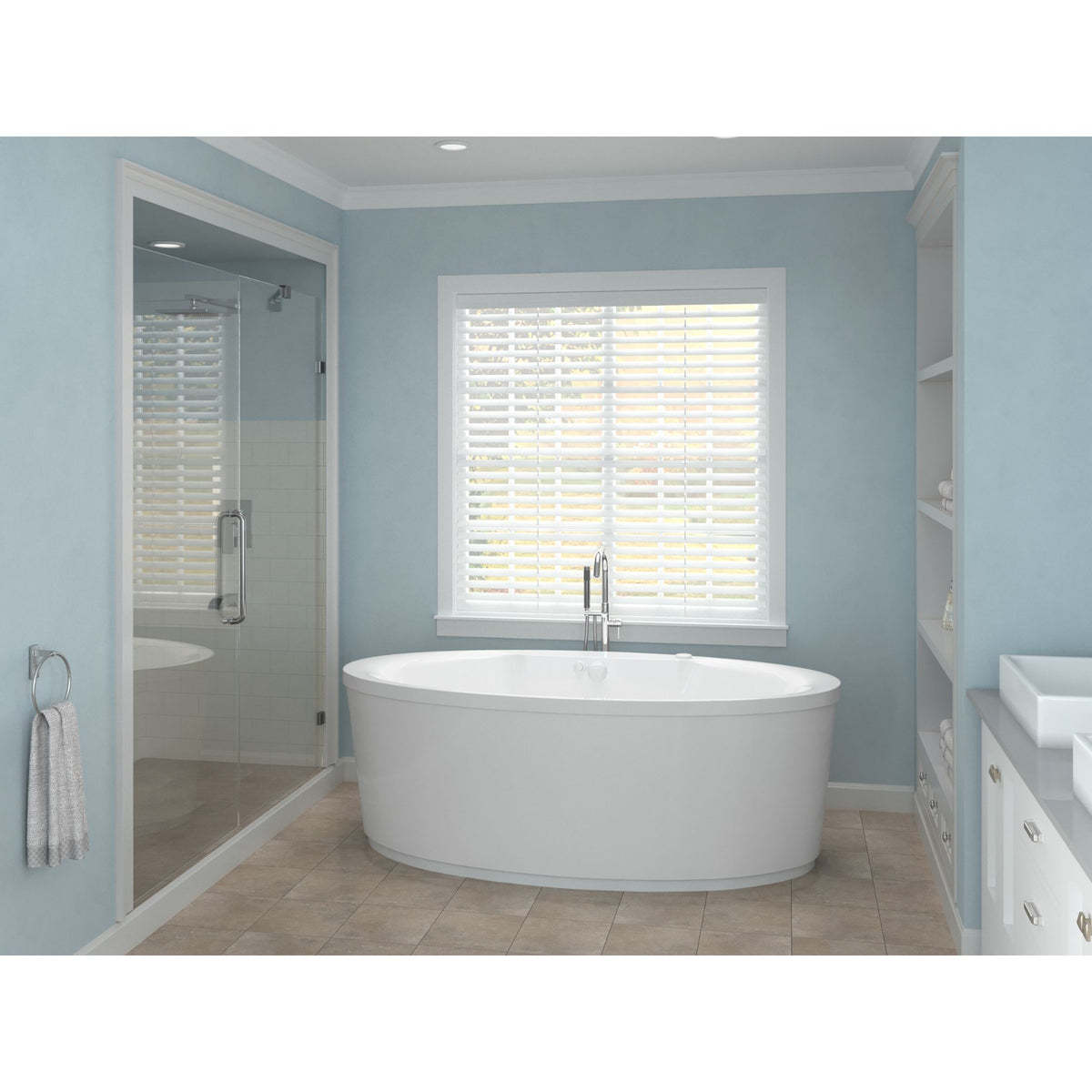 Atlantis Whirlpools Suisse 34 x 68 Oval Freestanding Bathtub 3468S