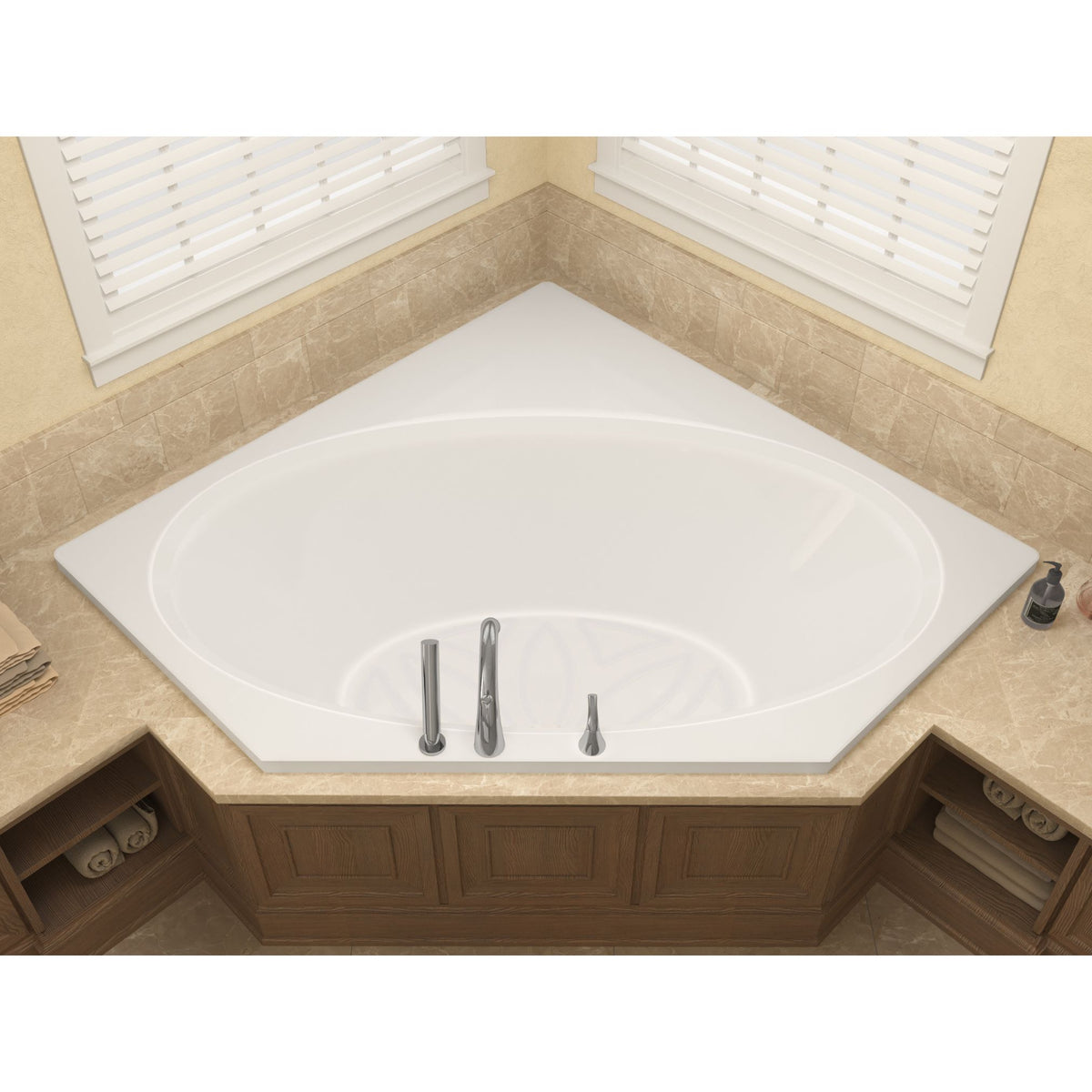 Atlantis Whirlpools Venus 60 x 60 Corner Soaking Bathtub 6060VS