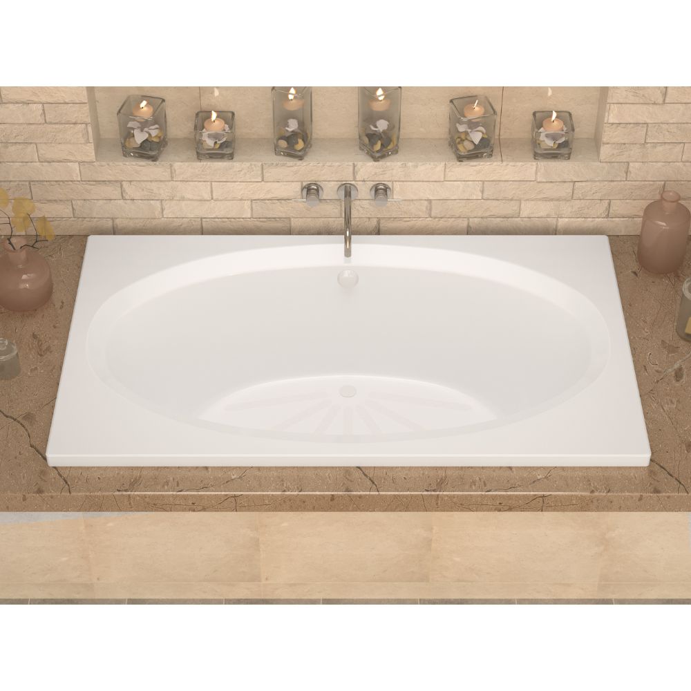 Atlantis Whirlpools Vogue 42 x 72 Rectangular Soaking Bathtub 4272VCS