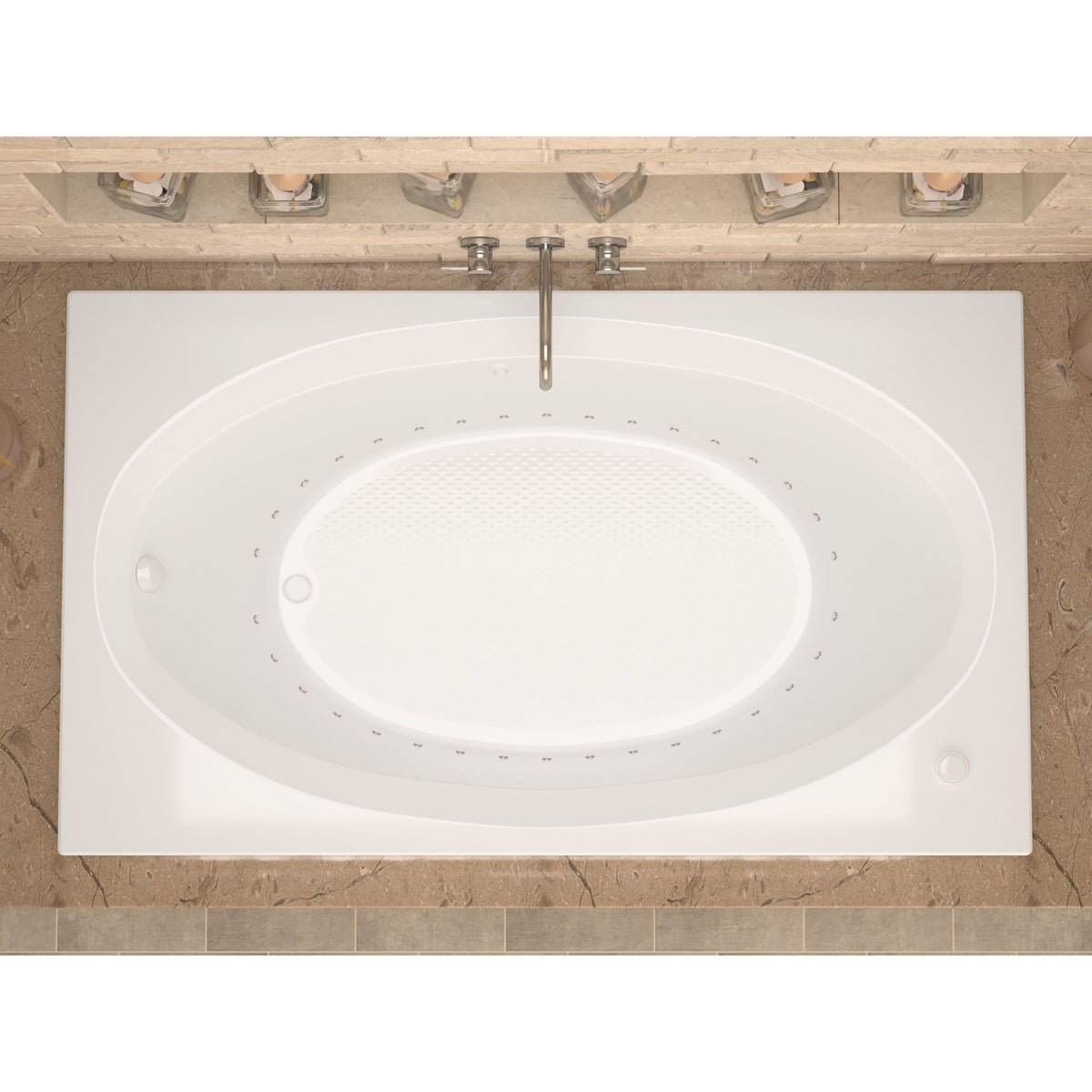 Atlantis Whirlpools Vogue 43 x 84 Rectangular Bathtub 4384V