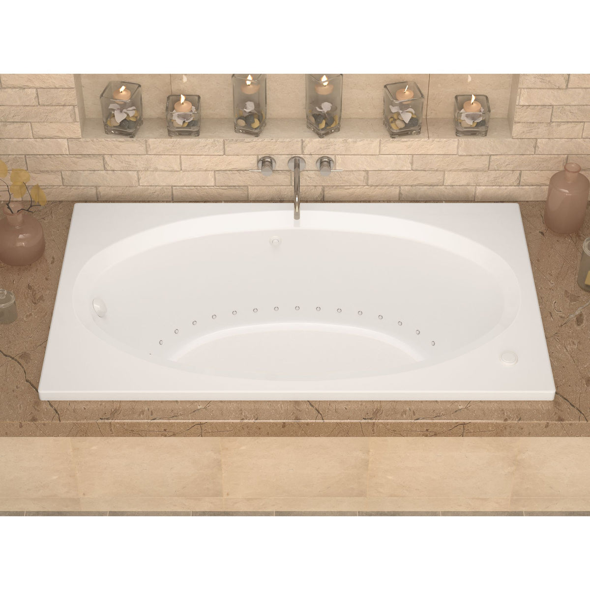 Atlantis Whirlpools Vogue 43 x 84 Rectangular Bathtub 4384V