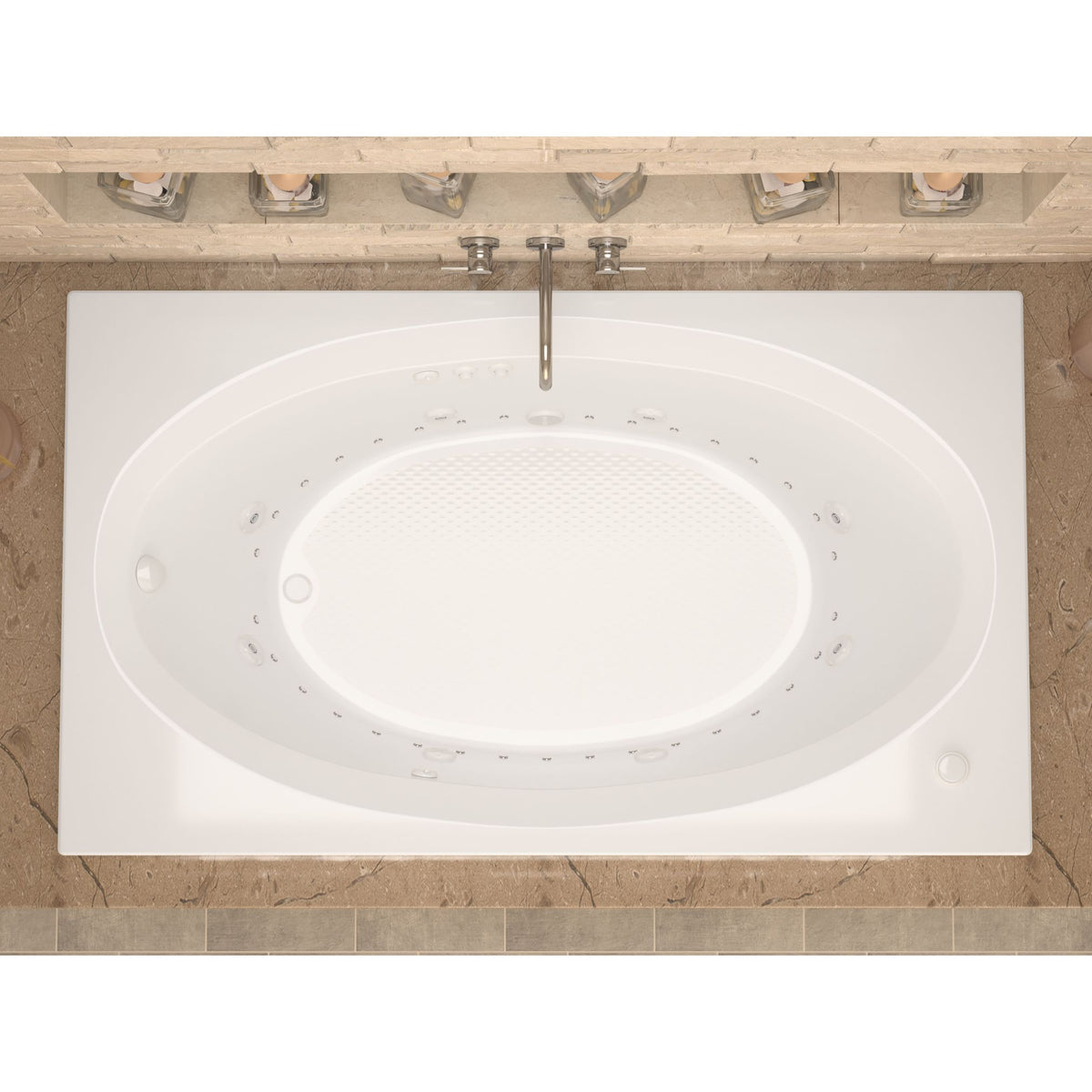 Atlantis Whirlpools Vogue 43 x 84 Rectangular Bathtub 4384V