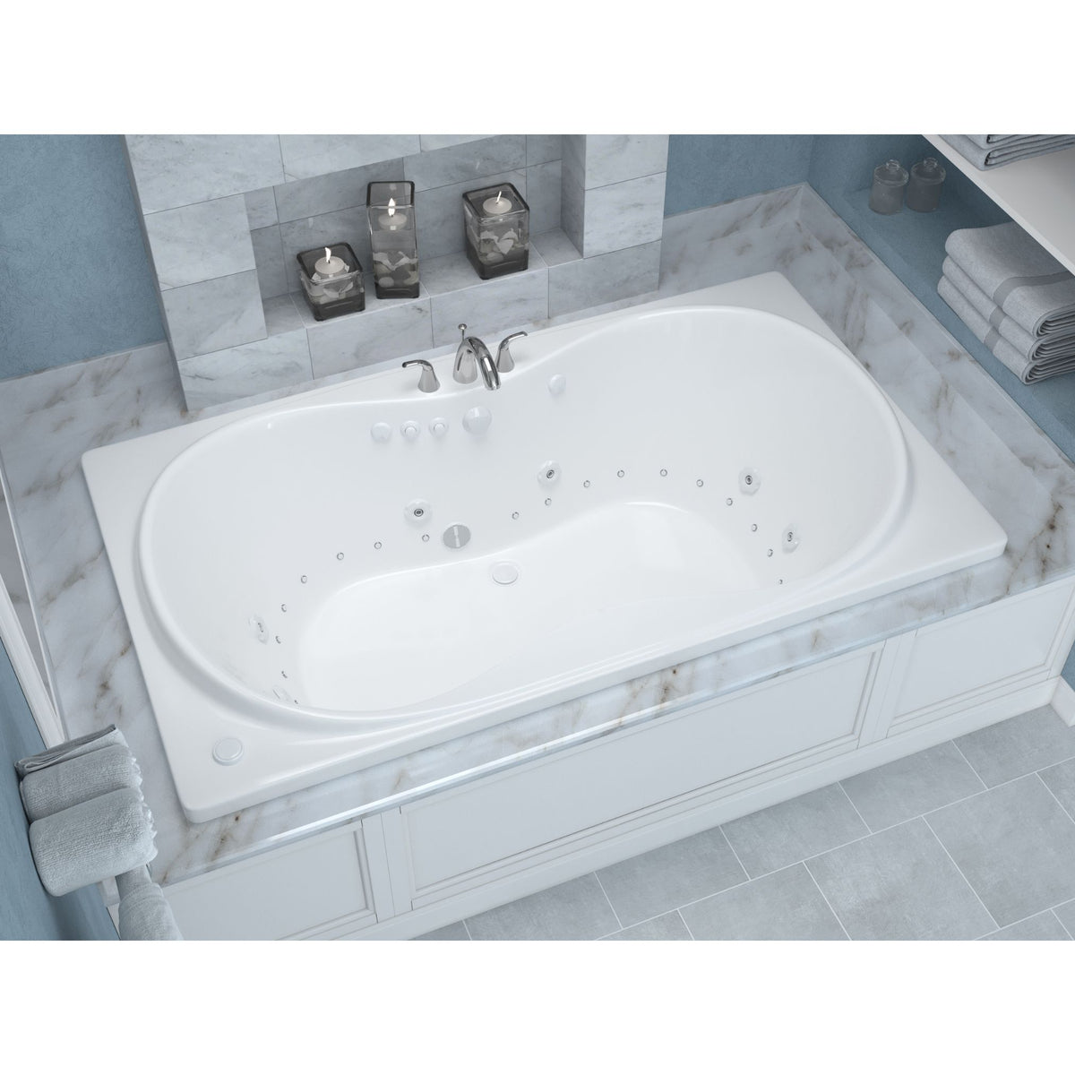 Atlantis Whirlpools Whisper 36 x 72 Rectangular Bathtub 3672W