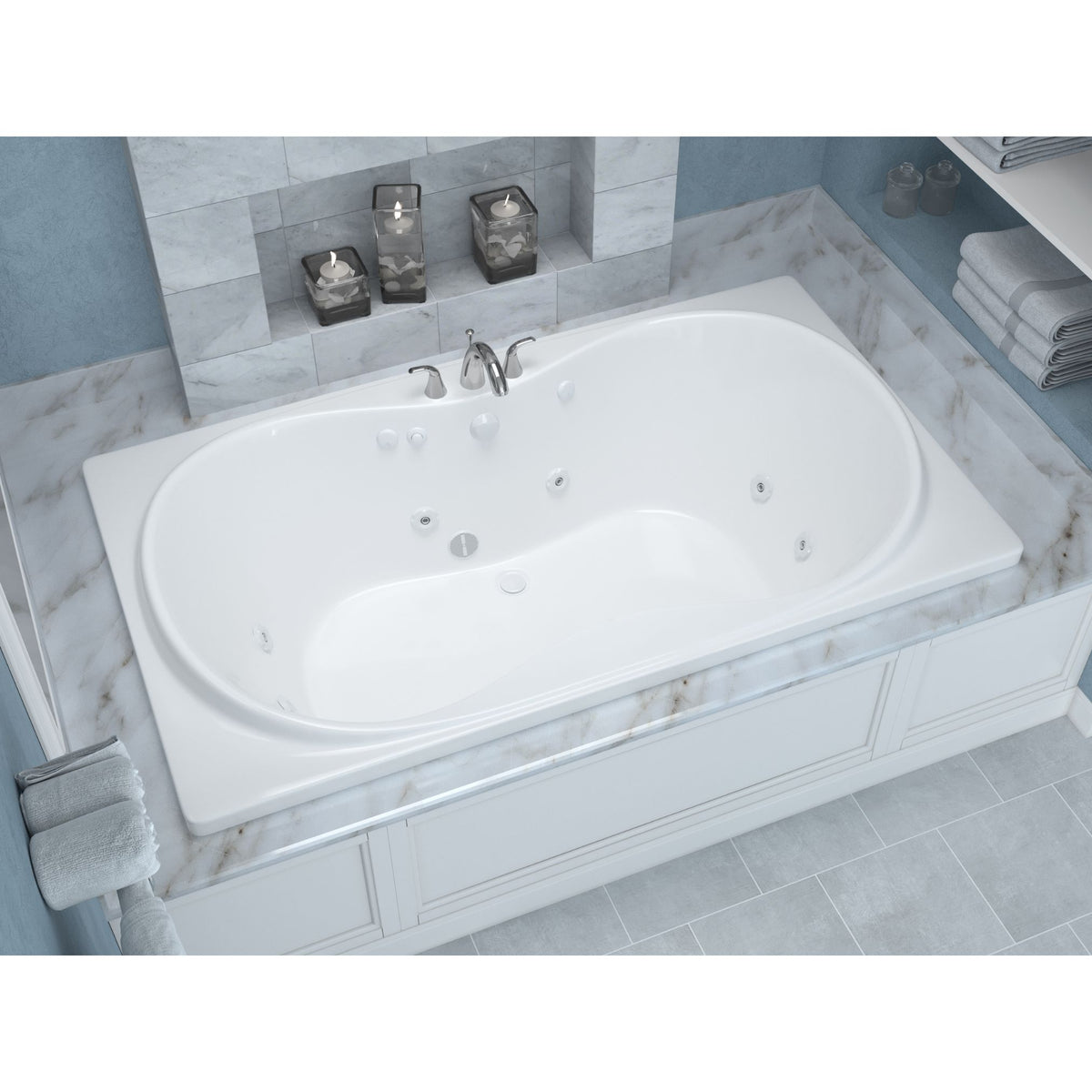 Atlantis Whirlpools Whisper 36 x 72 Rectangular Bathtub 3672W