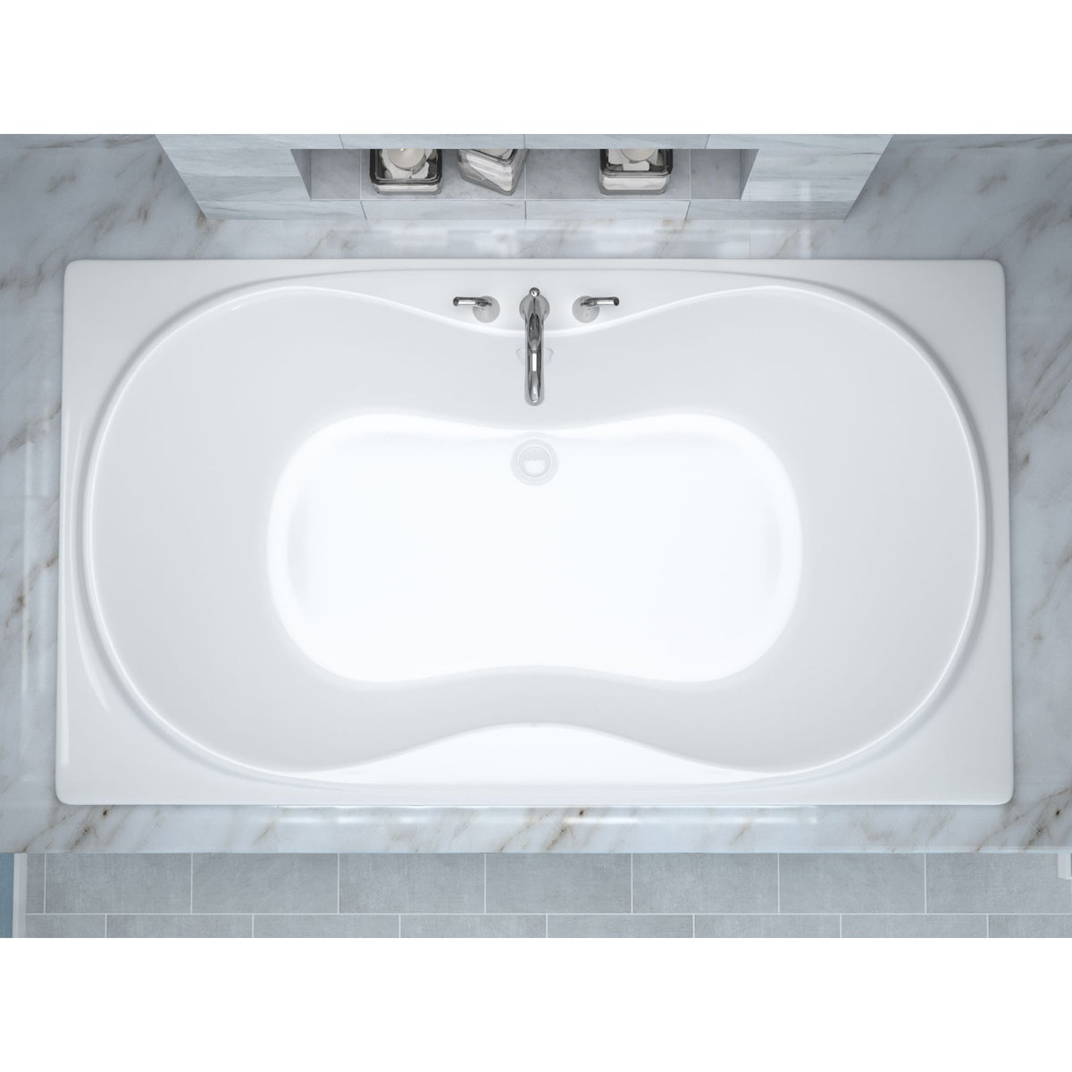 Atlantis Whirlpools Whisper 42 x 72 Rectangular Soaking Bathtub 4272WS