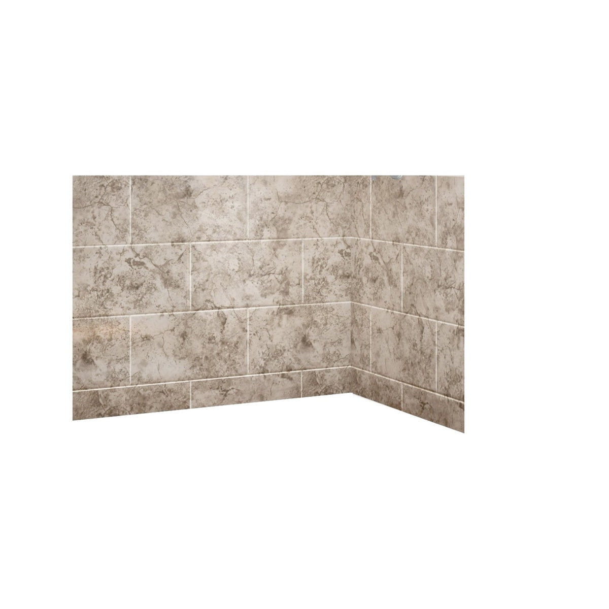 Avora Bath 11x20 Ridgestone Center Shower System 60" W x 30" x 96"H D 6030CAV60361212TWWS