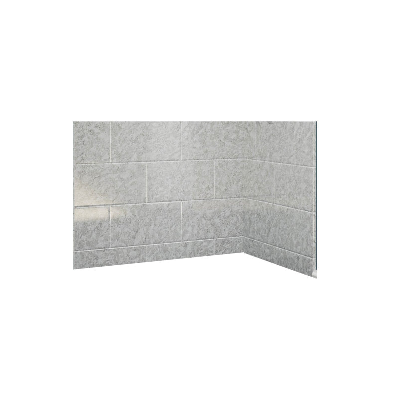 Avora Bath 11x20 Tile SilverStone Acrylic Alcove Shower System 60"W x 36"D x 96"H 6036LTAV60361120TRSWS
