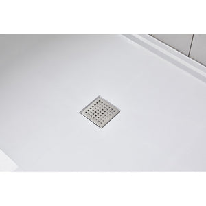 Avora Bath 60'' W x 30'' D Euro Center Drain Rectangular Shower Base 6030WCSPO