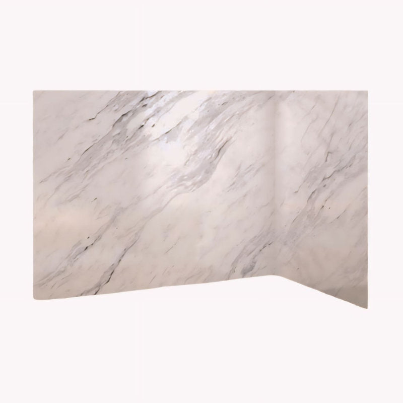 Avora Bath Calcutta Marble Acrylic Alcove Shower System 60"W x 36"D x 96"H 6036CAV6036CWWS