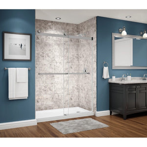 Avora Bath 11x20 Tile LimeStone Acrylic Alcove Shower Walls 60"W x 36"D x 96"H AV60361120TSSWS