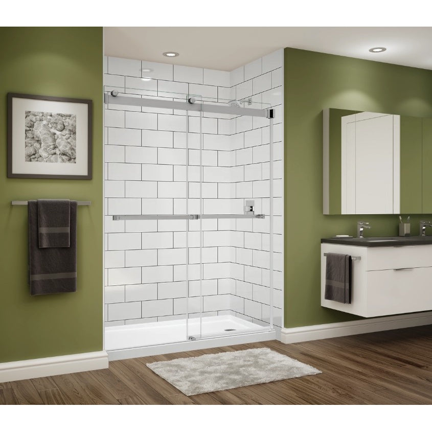 Avora Bath 12x6 Tile White Acrylic Alcove Shower Walls 60"W x 36"D x 96"H AV60361206
