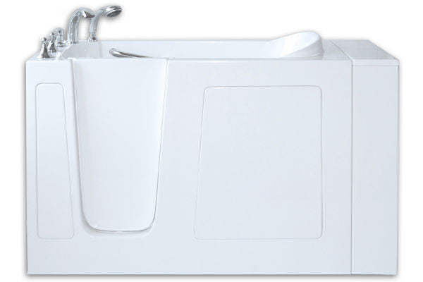 Avora Bath 30" x 52" White Low Threshold Walk-In Tub