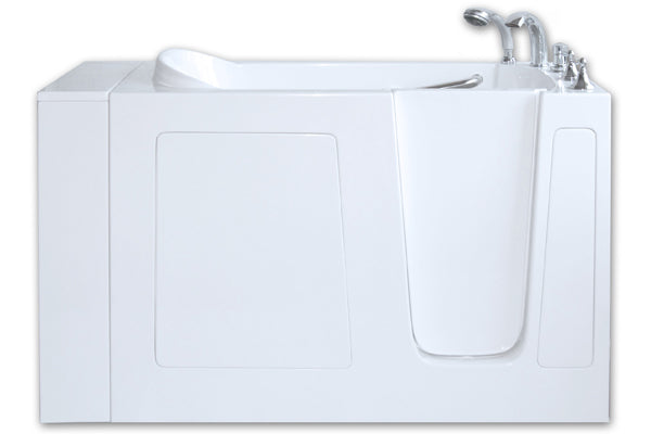 Avora Bath 30" x 52" White Low Threshold Walk-In Tub