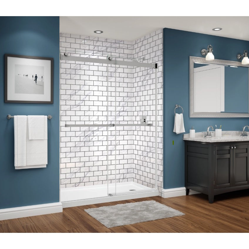 Avora Bath Calcutta Walls with Subway 60" x 36" x 96" AV6036CWWSSub
