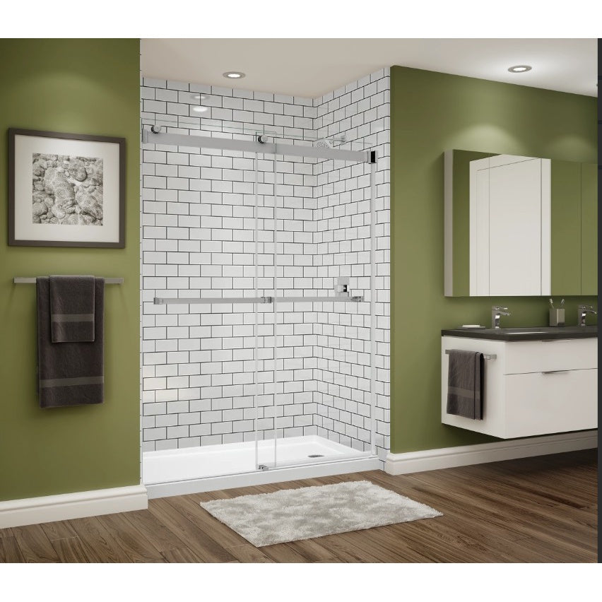 Avora Bath Illusions White Acrylic Alcove Shower Walls 60"W x 36"D x 96"H AV6036TSW
