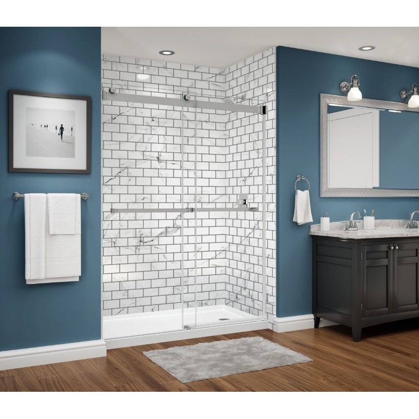 Avora Bath Venetino Walls with Subway 60" x 36" x 96" AV6036VMWSSub