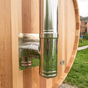 Dundalk Chimney & Heat Shield Set for out Back or Side Sauna Walls BSB212