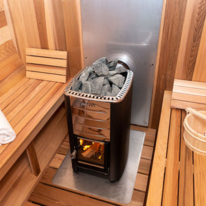 Dundalk Chimney & Heat Shield Set for out Back or Side Sauna Walls BSB212