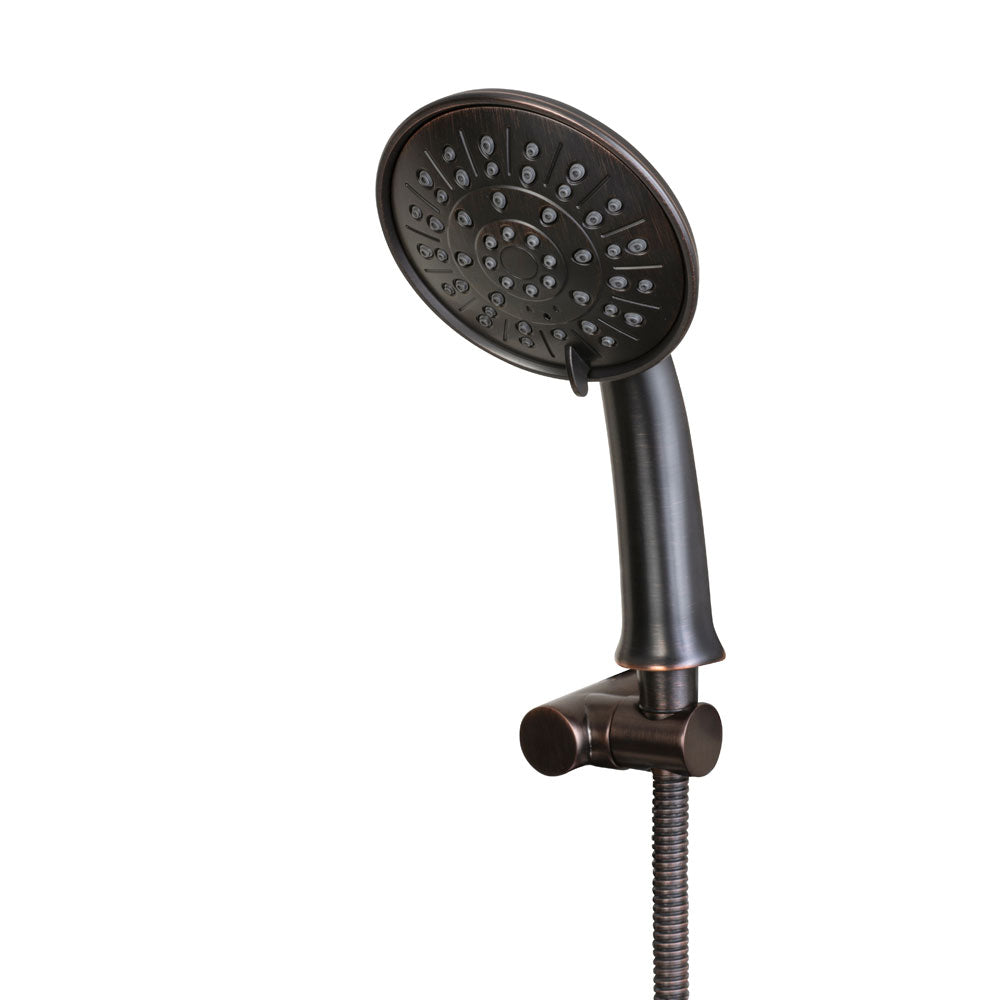 PULSE ShowerSpas White Venetian Glass Oil Rubbed Bronze Shower Panel - Barcelona ShowerSpa 1040