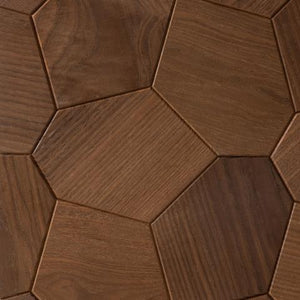 EmotionWood Hexagon Thermo-Ash Wood Wall Panel EW31000