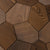 EmotionWood Hexagon Brushed Thermo-Ash Wood Wall Panel EW31005