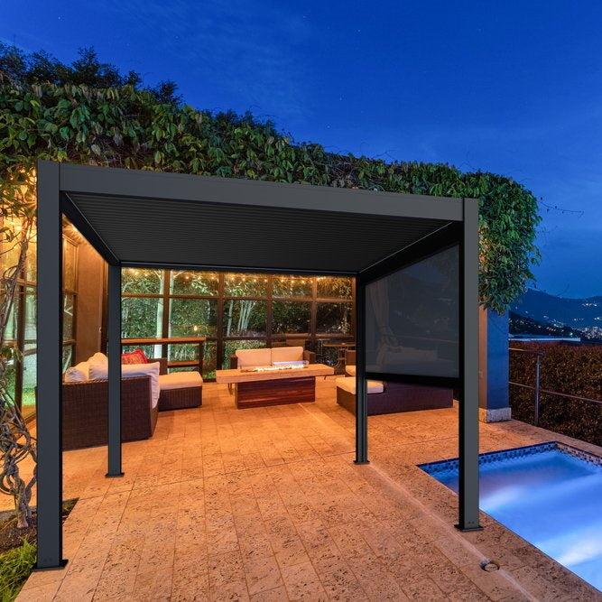 Wind-Resistant Screen - Villa Pergola at BON Pergola