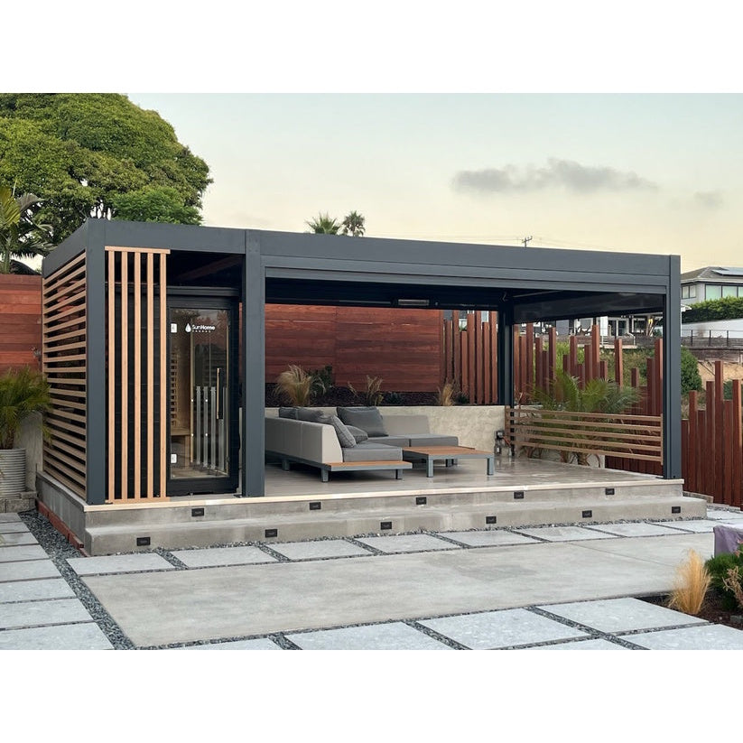 Bon Pergola Premium Slat Aluminum Fencing - Villa Pergola