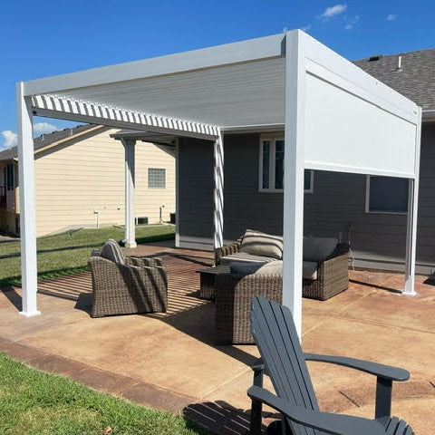 Bon Pergola Wind Resistant Screen for Villa Pergola SCN