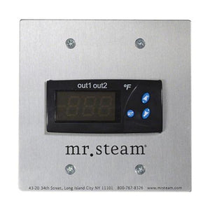 Mr. Steam CU (Digital 1) 9 kW (9000 W) Steam Shower Generator Package with Digital 1 Control in Square Polished Chrome C0360