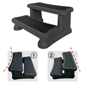 Canadian Spa Black Universal Spa Steps - KF-10061