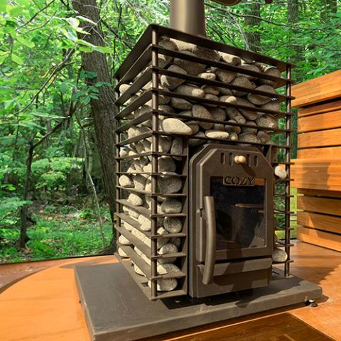 Cozy Heat Quattro 12kW Wood Burning Sauna Stove 4745010348259