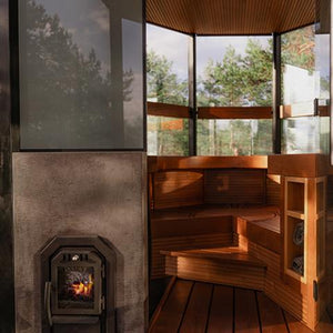 Cozy Heat Thru-Wall Sauna Heater Wood-Burning Sauna Stove Up to 18kW 4745010348020