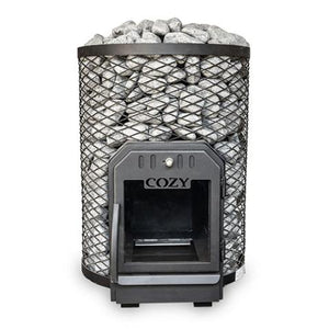 Cozy Heat O Thru-Wall Wood Burning Sauna Stove Up to 18kW 4745010348044