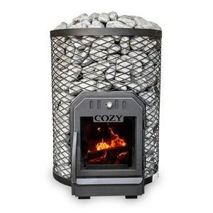 Cozy Heat O Thru-Wall Wood Burning Sauna Stove Up to 18kW 4745010348044